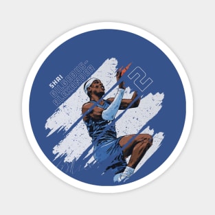 Shai Gilgeous-Alexander Oklahoma City Stripes Magnet